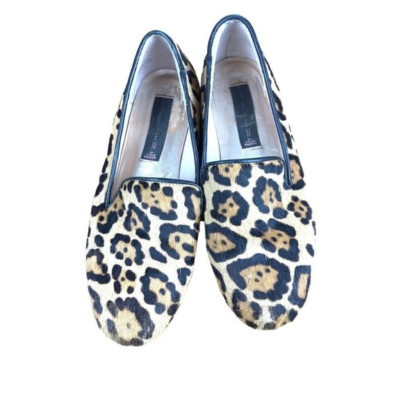 Steve Madden womens flat loafers size 6 pony hair leather trim - Picture 1 of 4
